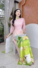 Áo Dài Tay Xẻ Cánh Đồng AD1324 (áo lẻ)