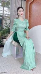 Áo Dài Cổ Sóng Valley AD1463 (áo lẻ)