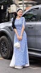 Áo Dài 4T Bong Bóng Mùa Hoa AD2857 (áo lẻ)