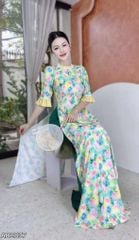 Áo Dài Vòng Nguyệt Quế AD2837 (áo lẻ)