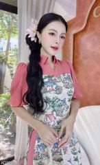 Áo Dài Cổ Bánh Gai AD9002.2855 (áo lẻ)