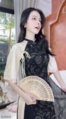 Áo Dài 4 Tà Phượng Hoàng+PK AD9003.2806 (áo lẻ)