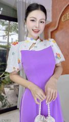 Áo Dài Búp Bê Hoa AD9001.1530 (áo lẻ)