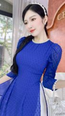 Áo Dài 4 Tà Bông Tuyết Ngọc AD9177 (áo lẻ)