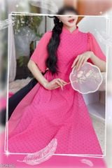 Áo Dài 4T Cánh Tiên Xéo AD9182 (áo lẻ)