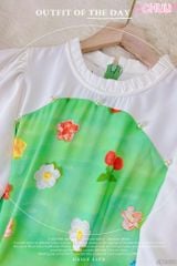 Áo Dài Muôn Thú Chen Lấn AD1438 (áo lẻ)