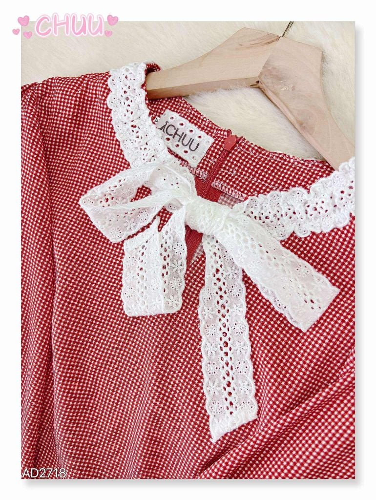 Áo Dài Mắt Cáo Cổ Boi AD2718 (áo lẻ)