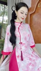 Áo Dài Giấc Mơ Trưa+PK AD2863 (áo lẻ)