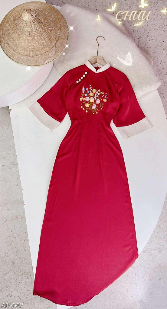 Áo Dài Lụa Ướt Sao Mộc AD1567 (áo lẻ)