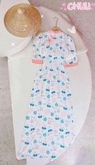 Áo Dài Nơ Nhí Phối Màu AD1318 (áo lẻ)