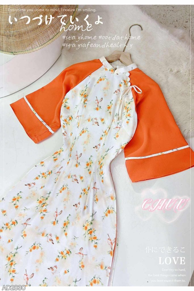 Áo Dài Măng Non AD2830 (áo lẻ)