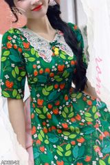 Áo Dài Hoa Thêu Trên Lụa+PK AD2842 (áo lẻ)