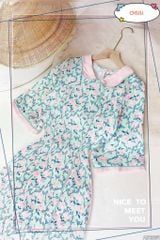 Áo Dài Đường Hoa Lụa AD2851 (áo lẻ)