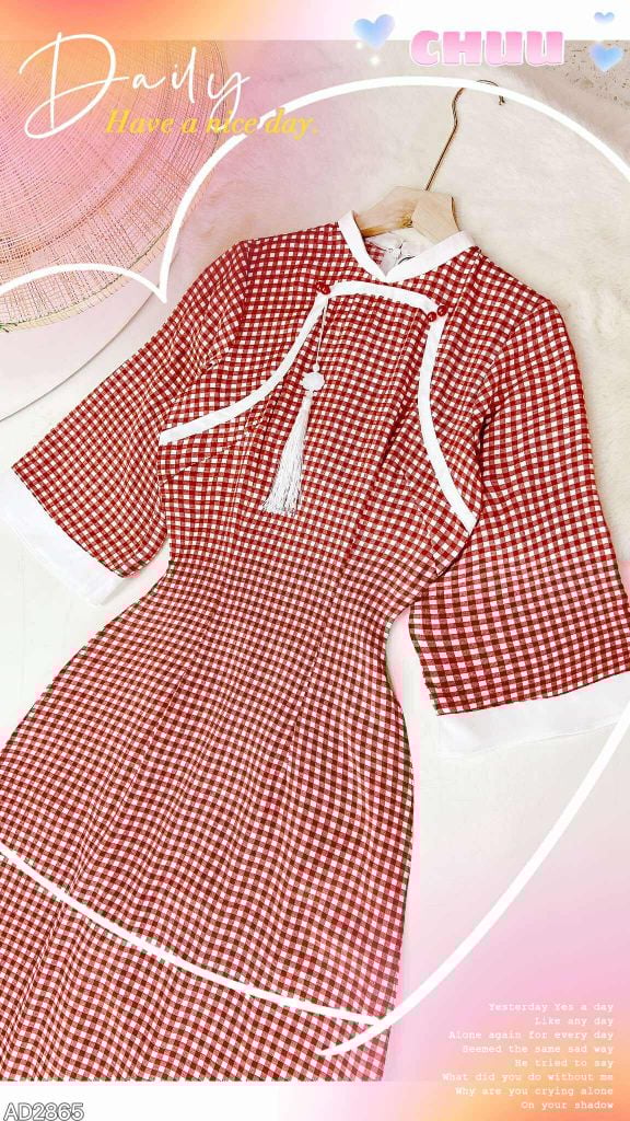 Áo Dài Thượng Hải+PK AD2865 (áo lẻ)