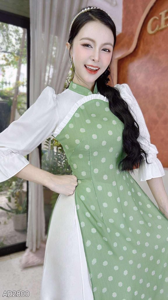 Áo Dài Mâm Xôi 4T AD2800 (áo lẻ)