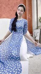 Áo Dài 4T Bong Bóng Mùa Hoa AD2857 (áo lẻ)