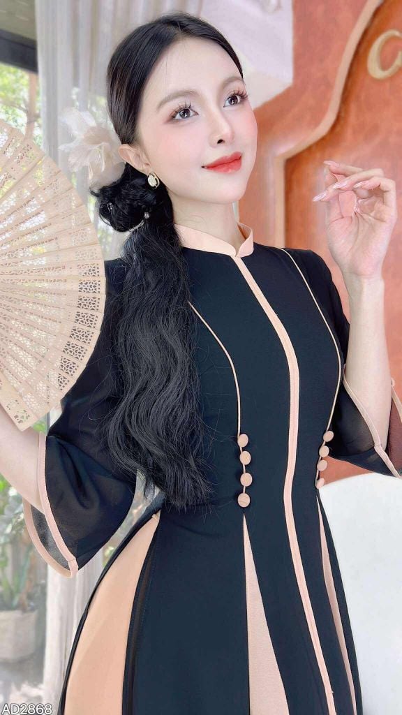 Áo Dài 4T Vương Hậu AD2868 (áo lẻ)