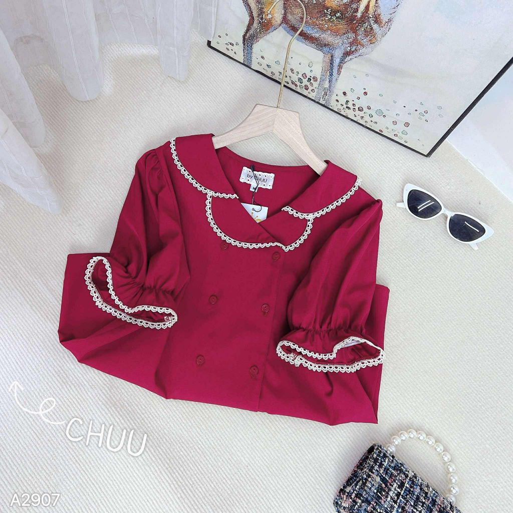 Áo Sơ Mi 2 Cổ Nút Đôi A2907