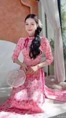 Áo Dài Vườn Hoa Cổ Tích+PK AD2852 (áo lẻ)
