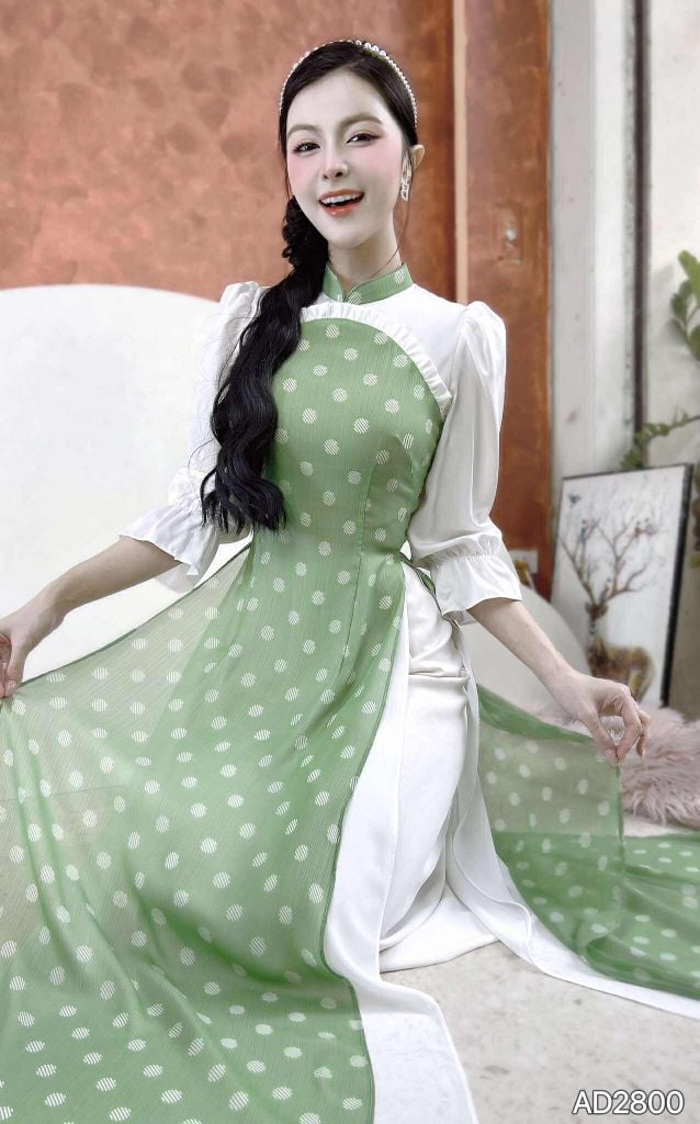 Áo Dài Mâm Xôi 4T AD2800 (áo lẻ)