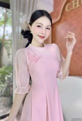 Áo Dài Mg Bướm Lưới Kim AD2712 (áo lẻ)