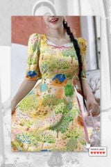 Áo Dài Xứ Sở Thần Tiên AD2870 (áo lẻ)