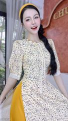 Áo Dài Hạt Gỗ Cánh Hoa AD2858 (áo lẻ)