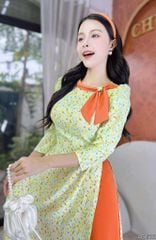 Áo Dài Khăn Quàng Đỏ AD1521 (áo lẻ)