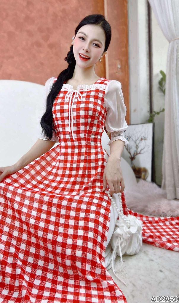 Áo Dài Đình Cổ Tích AD9002.2850 (áo lẻ)