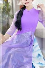 Áo Dài 3T Cây Đại Thụ+PK AD2861 (áo lẻ)