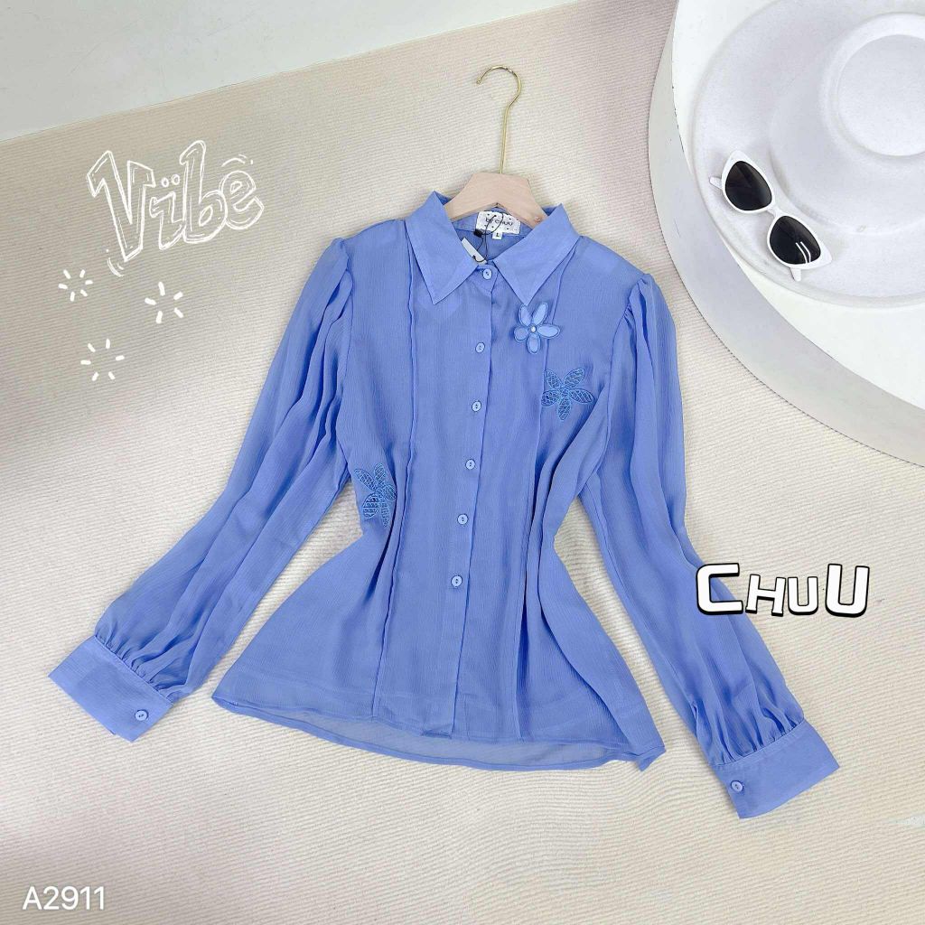Áo Sơ Mi Hoa Chong Chóng A2911