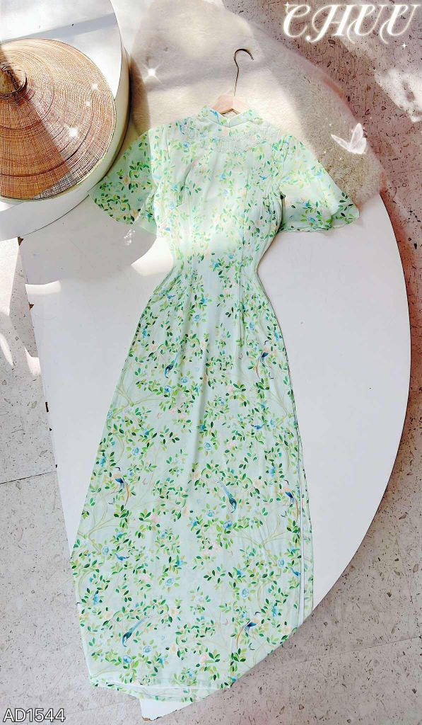 Áo Dài 4T Dây Chuyền Ren AD1544 (áo lẻ)