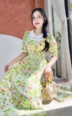 Áo Dài Ren Tuyết Bi+PK AD2876 (áo lẻ)