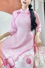 Áo Dài Chiếc Nơ To AD2862 (áo lẻ)