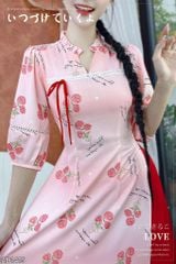 Áo Dài Cổ YY Ren+PK AD9002.1415 (áo lẻ)