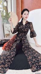 Áo Dài 3 Tà Đèn Hội An AD2885 (áo lẻ)