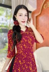 Áo Dài Mận Mận+PK AD2877 (áo lẻ)