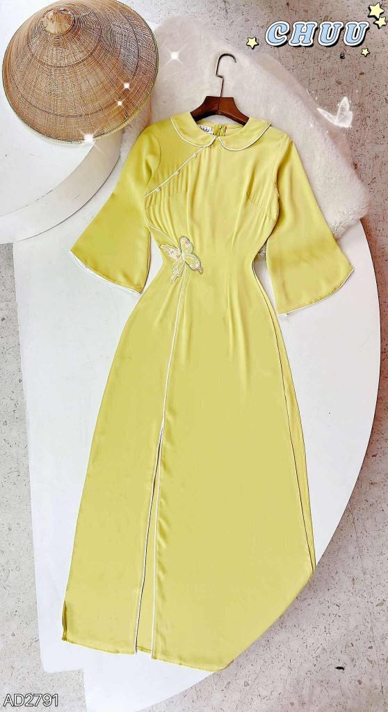 Áo Dài Eo Bướm Vũ AD9001.2791 (áo lẻ)