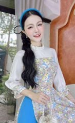 Áo Dài Cổ Li Gấu Thỏ AD9002.1598 (áo lẻ)