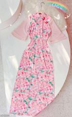 Áo Dài Bướm Viền Ngũ Sắc AD2886 (áo lẻ)