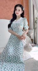 Áo Dài Ren Tuyết Bi+PK AD2876 (áo lẻ)