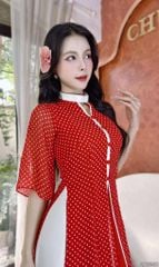 Áo Dài 4T Trân Châu Bi AD2882 (áo lẻ)