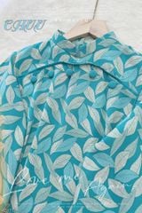 Áo Dài Nút Bọc Lá Bay AD1472 (áo lẻ)