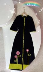 Áo Dài Cảnh Hoa Trời AD2845 (áo lẻ)