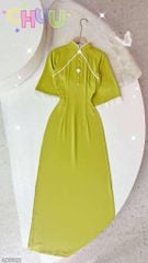 Áo Dài Hoa Giọt Sương AD9001.2822 (áo lẻ)