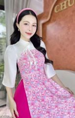 Áo Dài Cánh Nơ Ong (PK) AD9002.2706 (áo lẻ)