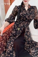 Áo Dài 3 Tà Đèn Hội An AD2885 (áo lẻ)