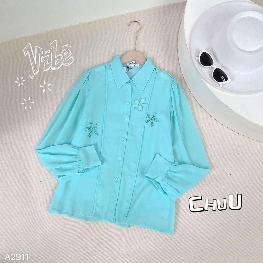 Áo Sơ Mi Hoa Chong Chóng A2911