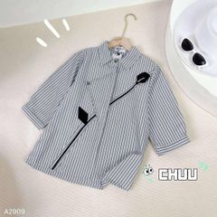 Áo Sơ Mi Hoa Xéo A2909