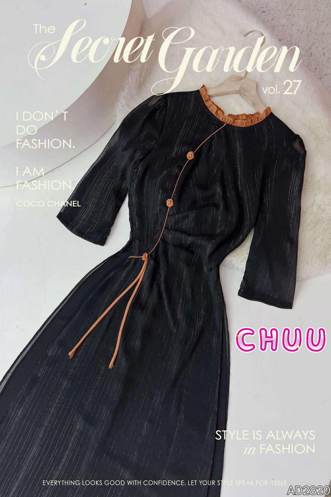 Áo Dài 4T Cỏ Rose AD2820 (áo lẻ)